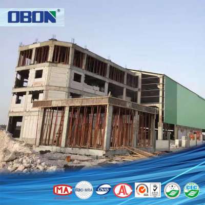 OBON cheap cement prefabricated steel warehouse for romania